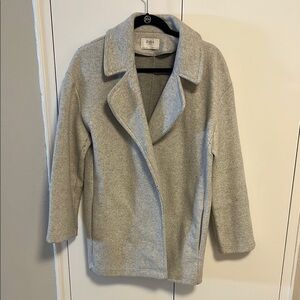 Zara Women's Light Gray Pea Coat